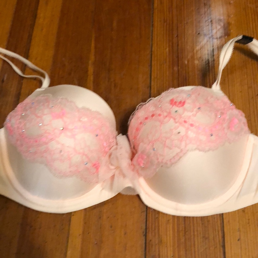 Pink ruffles VS bra